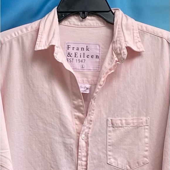 Frank & Eileen Famous Denim MARY Classic Shirtdress Size: L Ballet - Picture 6 of 16